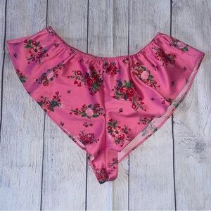 Victoria's Secret Pink Floral Satin Shorts